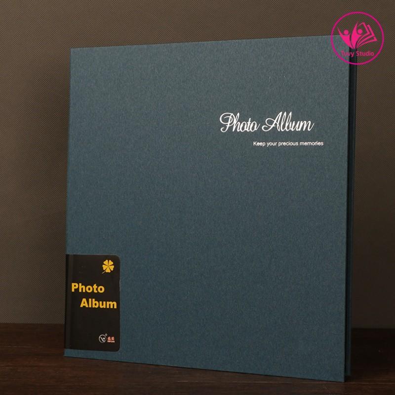 Album ảnh cỡ 27x29 cm có sẵn keo dán bìa giấy da lộn sang trọng