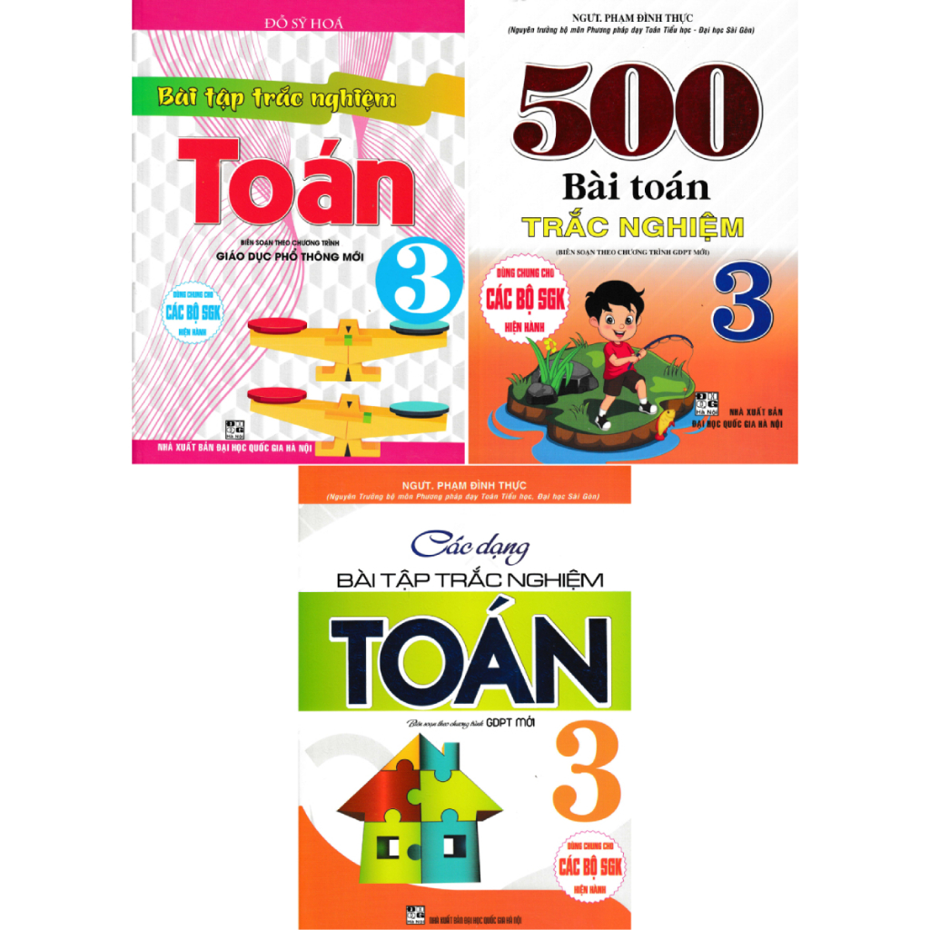 Sách Tham Khảo - Combo Giúp Em Giỏi Toán Trắc Nghiệm Lớp 3