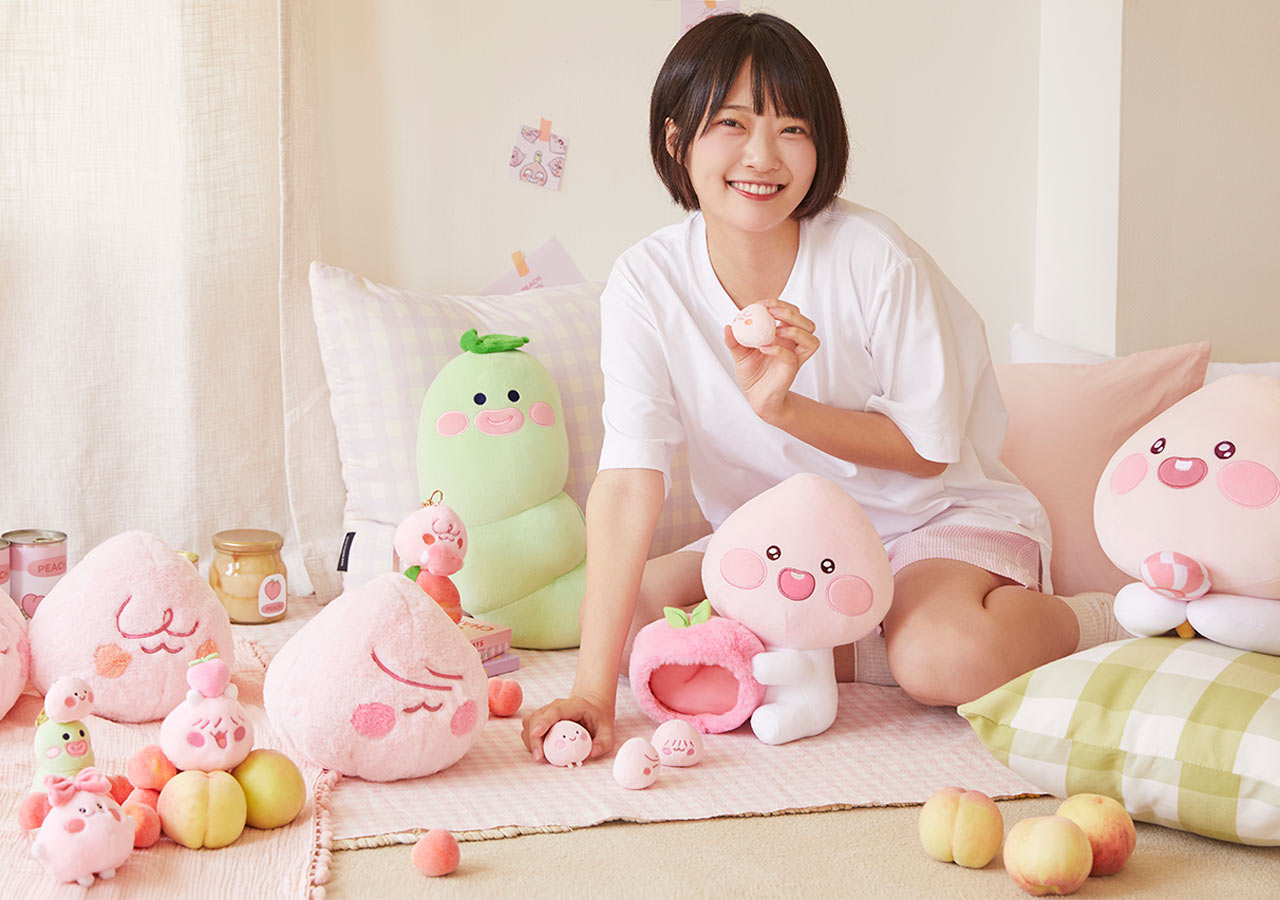 Móc Treo Chìa Khóa PeachFiv Pea Kakao Friends Chính Hãng