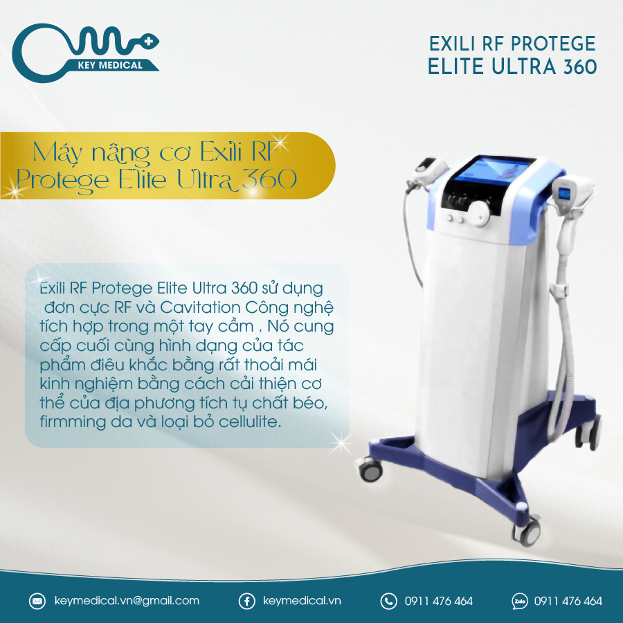 Máy nâng cơ Exili RF Protege Elite Ultra 360