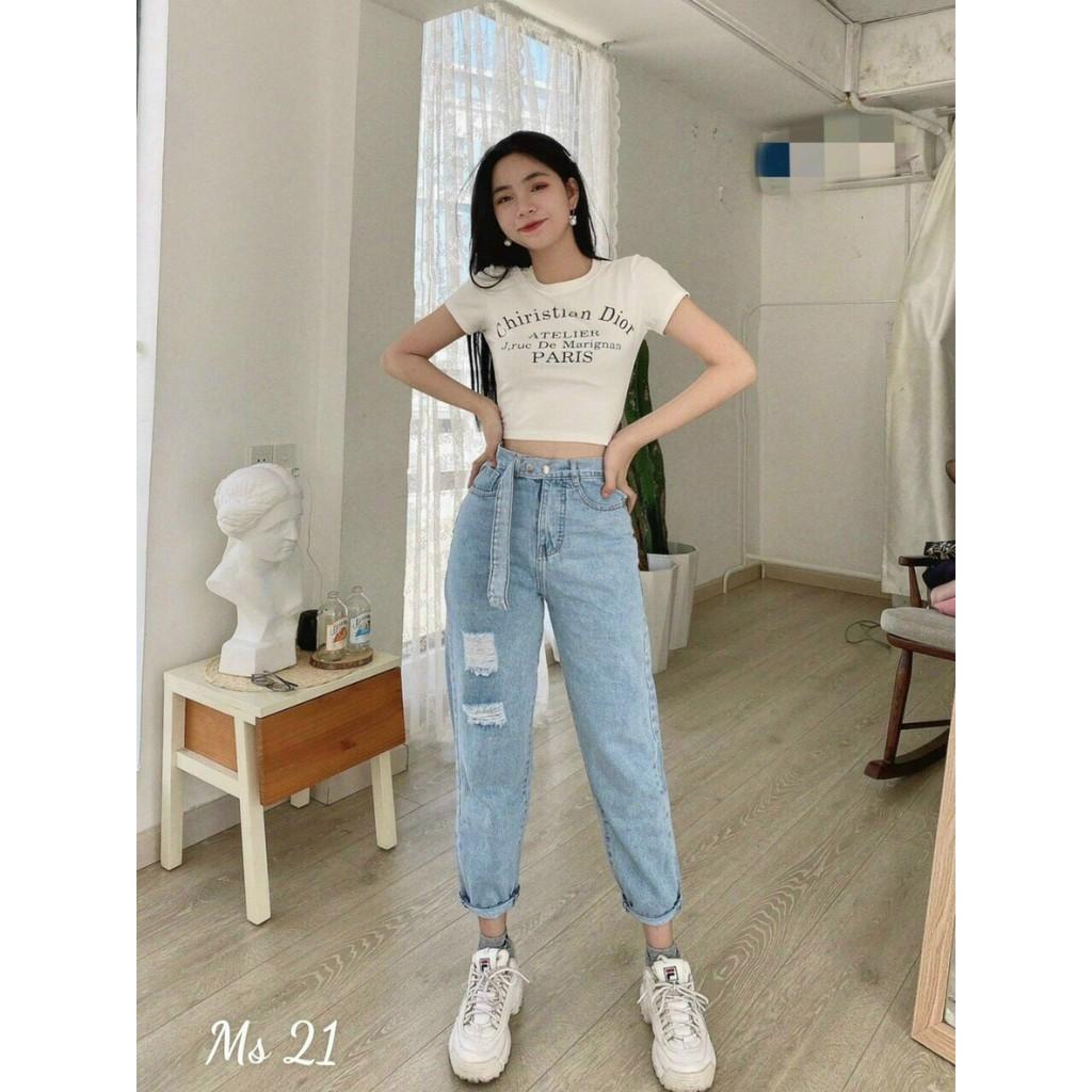 quần jean baggy nữ rách cao cấp , cực hót ,chất liệu denim ,form chuẩn shop (ảnh thật shop chụp 100%) HTBVIP1