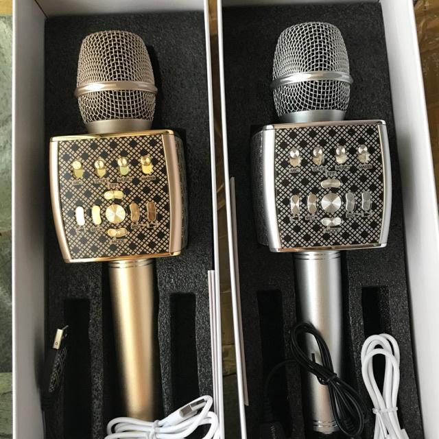 Mic Karaoke YS95 Cao Cấp- Micro Bluetooth YS-95 Tích Hợp Loa Bass Hay Không Dây, Livestream Hỗ Trợ Thẻ Nhớ, USB