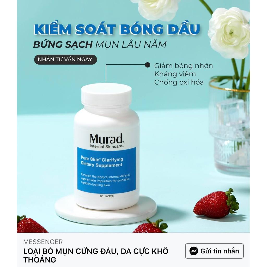 COMBO TIẾT KIỆM | Viên uống Pure Skin Clarifying Dietary Supplement + Gel giảm mụn 4h Rapid Relief Acne Spot Treatment