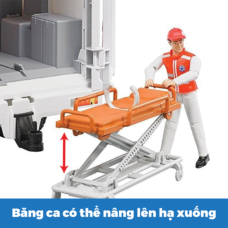 Đồ Chơi BRUDER  Dạng Mô Hình Xe Cứu Thương Mercedes-Benz  BRU02536