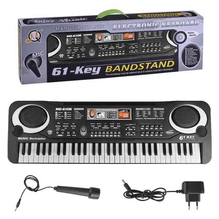 Đàn Piano 61 Phím TẶNG KÈM MÍC HÁT cho bé