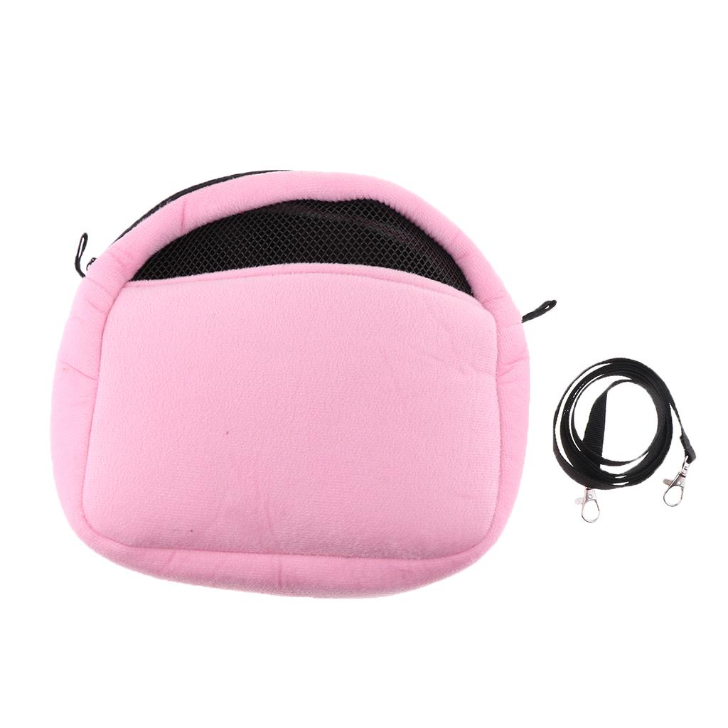 Small Pet Outdoor Travel Bag Hamster Sleeping Bed Carrier Bag L Blue