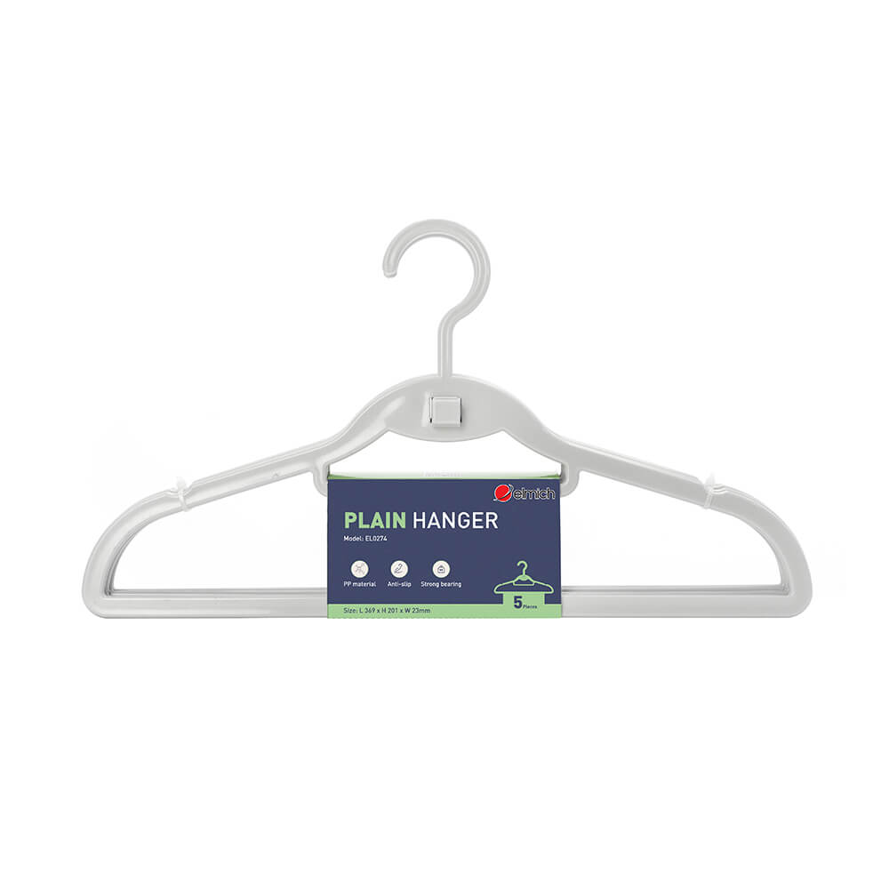 Bộ móc áo trơn 5 chiếc Elmich EL0274