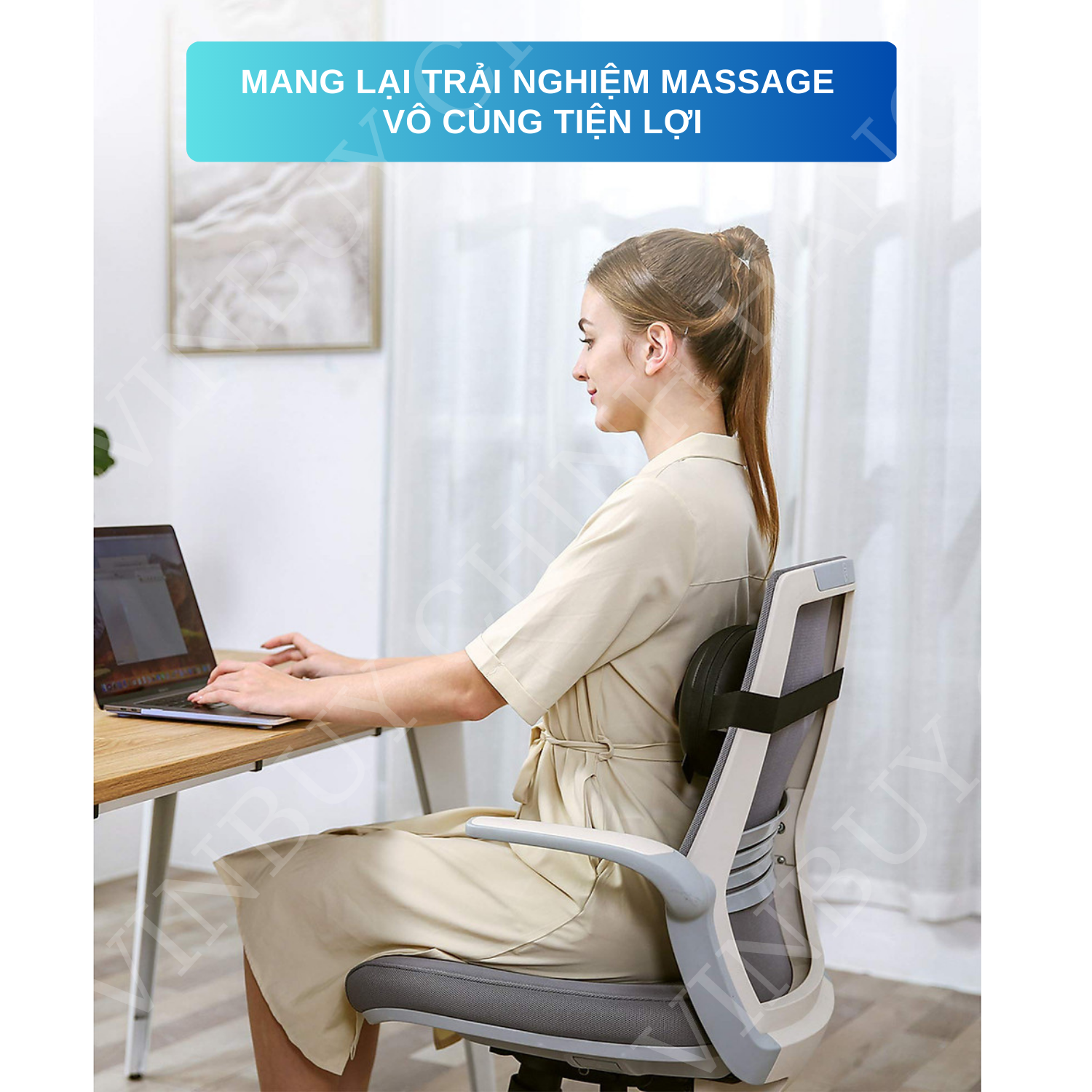 Gối Massage Cổ Vai Gáy Đa Năng - Máy Massage Toàn Thân Nhiệt Hồng Ngoại 2 Chiều - Mát Xa Chuyên Sâu Cho Cổ, Vai Gáy, Lưng Dưới, Đùi, Chân - Sử Dụng Tại Nhà, Văn Phòng, Trên Ô Tô - Quà Tặng Cho Bạn Bè, Người Thân - Chính Hãng - VinBuy