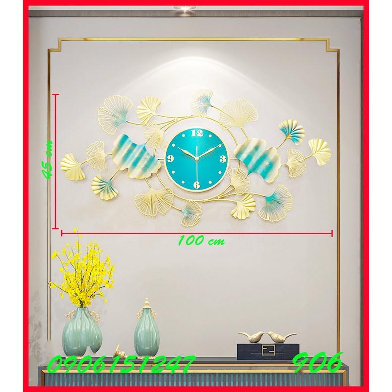 Đồng hồ treo tường trang trí decor 906 kích thước 100 x 45 cm