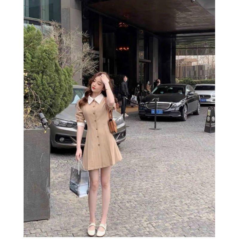 Đầm công sở dạo phố cổ phối sơ mi Cerin Dress