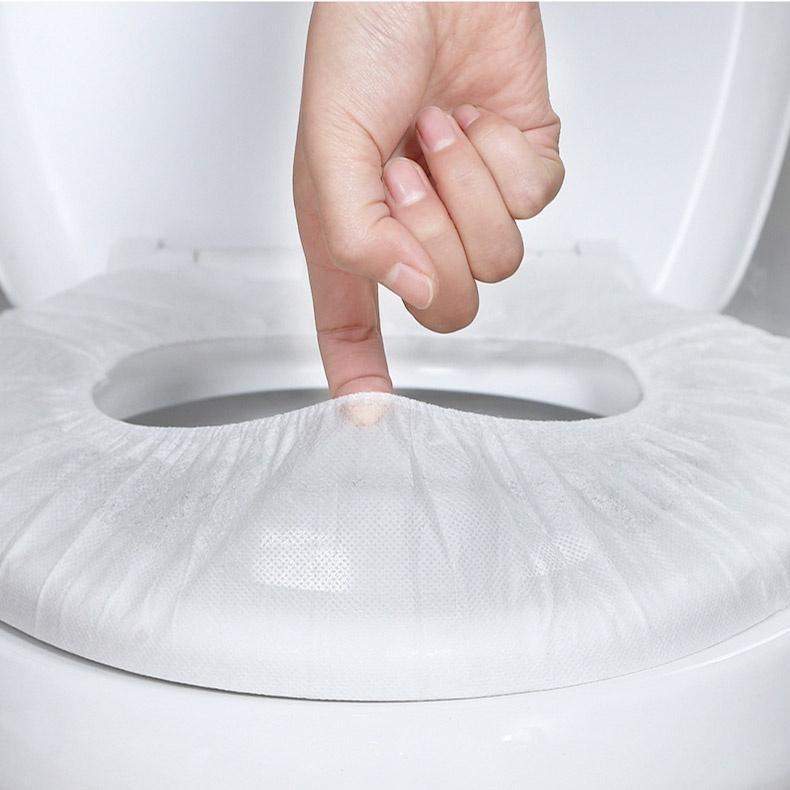 Miếng Lót Bồn Vệ Sinh, Bọc Lót Bệ Ngồi Bồn Cầu, Tấm Lót Chống Thấm Cho Toilet, Dùng 1 Lần Tiện Lợi, Dễ Dàng Mang Theo