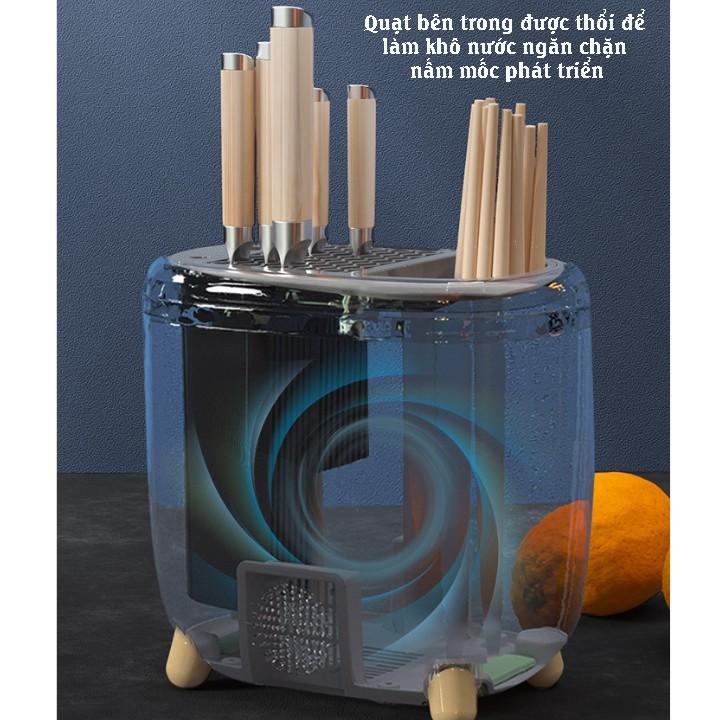 MÁY SẤY VÀ KHỬ TRÙNG DAO ĐŨA THÌA nhà bếp diệt khuẩn bằng tia UV