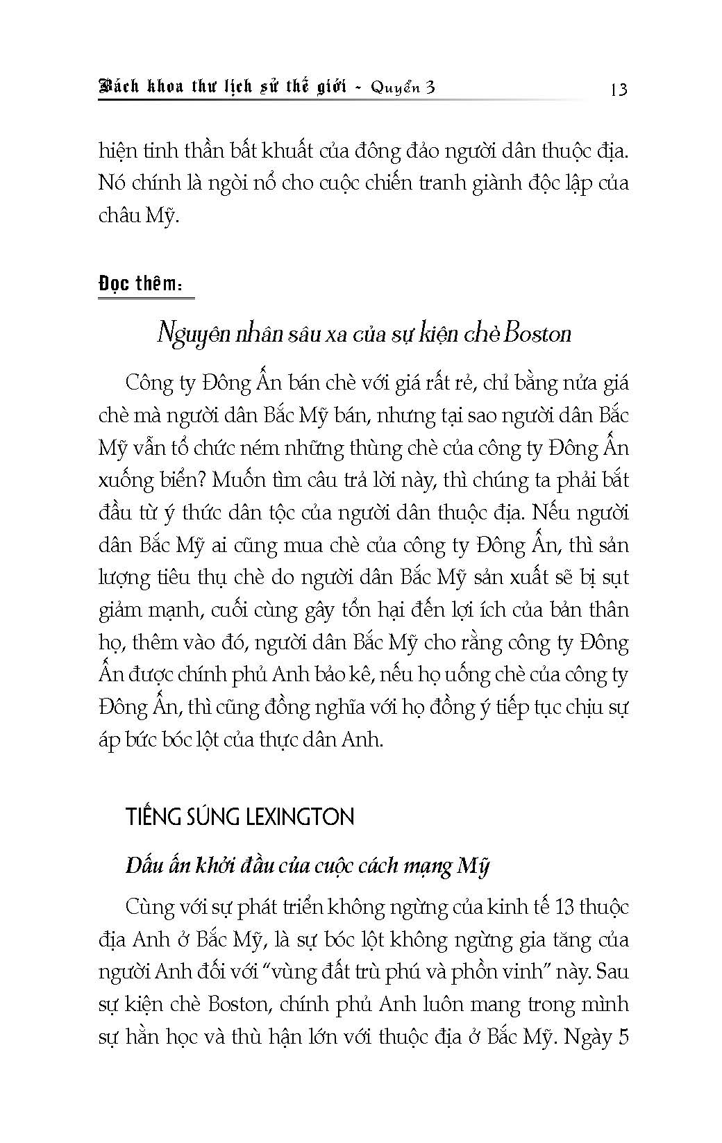 Bách Khoa Thư Lịch Sử Thế Giới, Quyển 3 - Thời Kỳ Hiện Đại