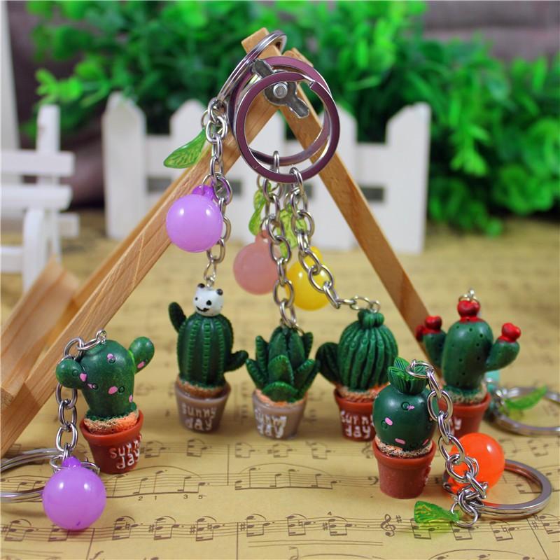Móc khóa xương rồng dễ thương - Móc chìa khóa cây xương rồng độc đáo Duashop