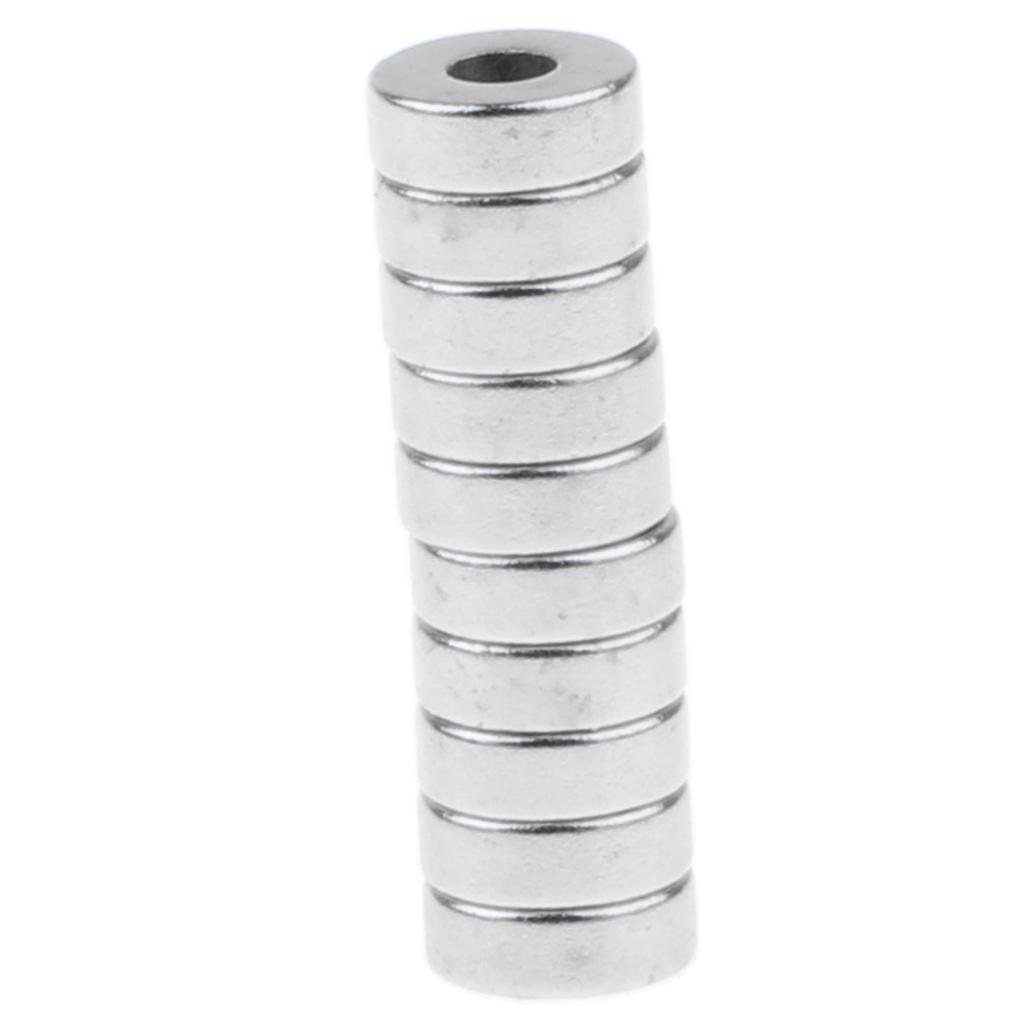 10 Miếng Đường Kính 7 mm Vòng Nam Châm có Lỗ cho Dụng Cụ Sửa Chữa