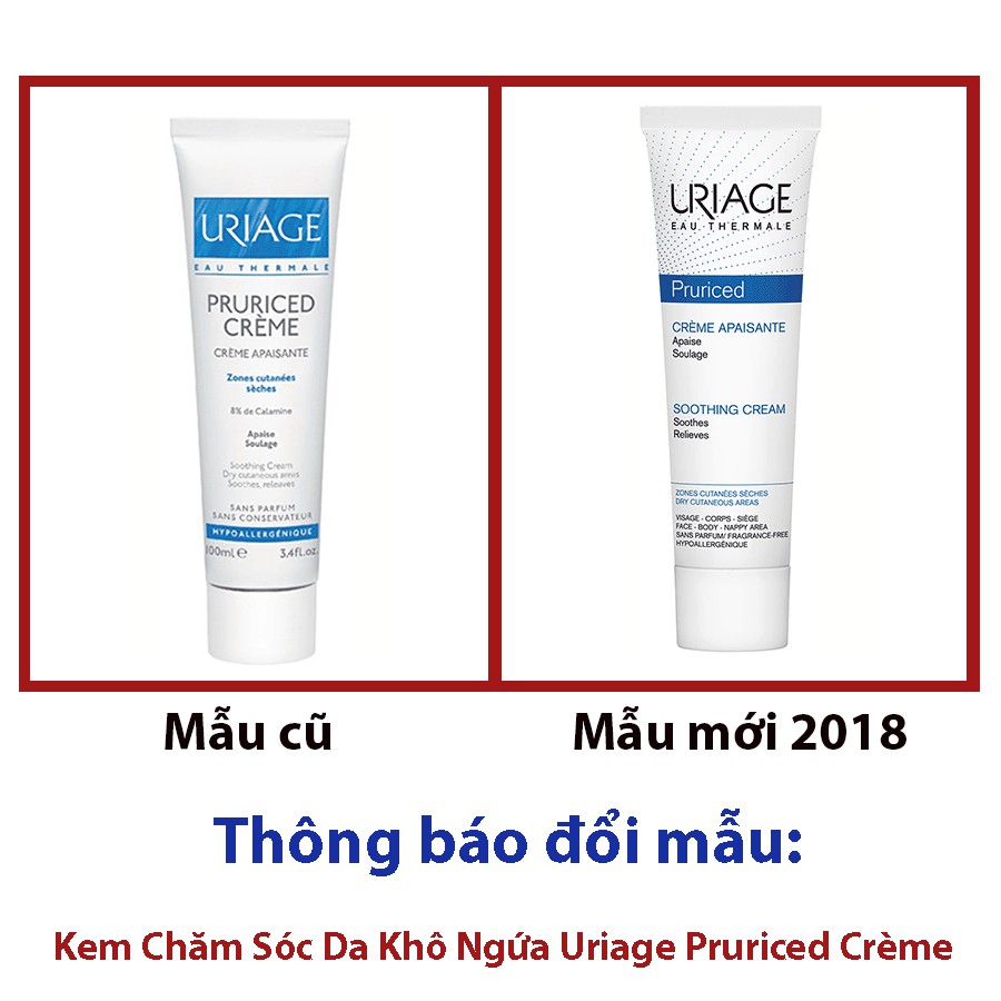 Kem Chăm Sóc Da Khô Ngứa Uriage Pruriced Crème (100ml)