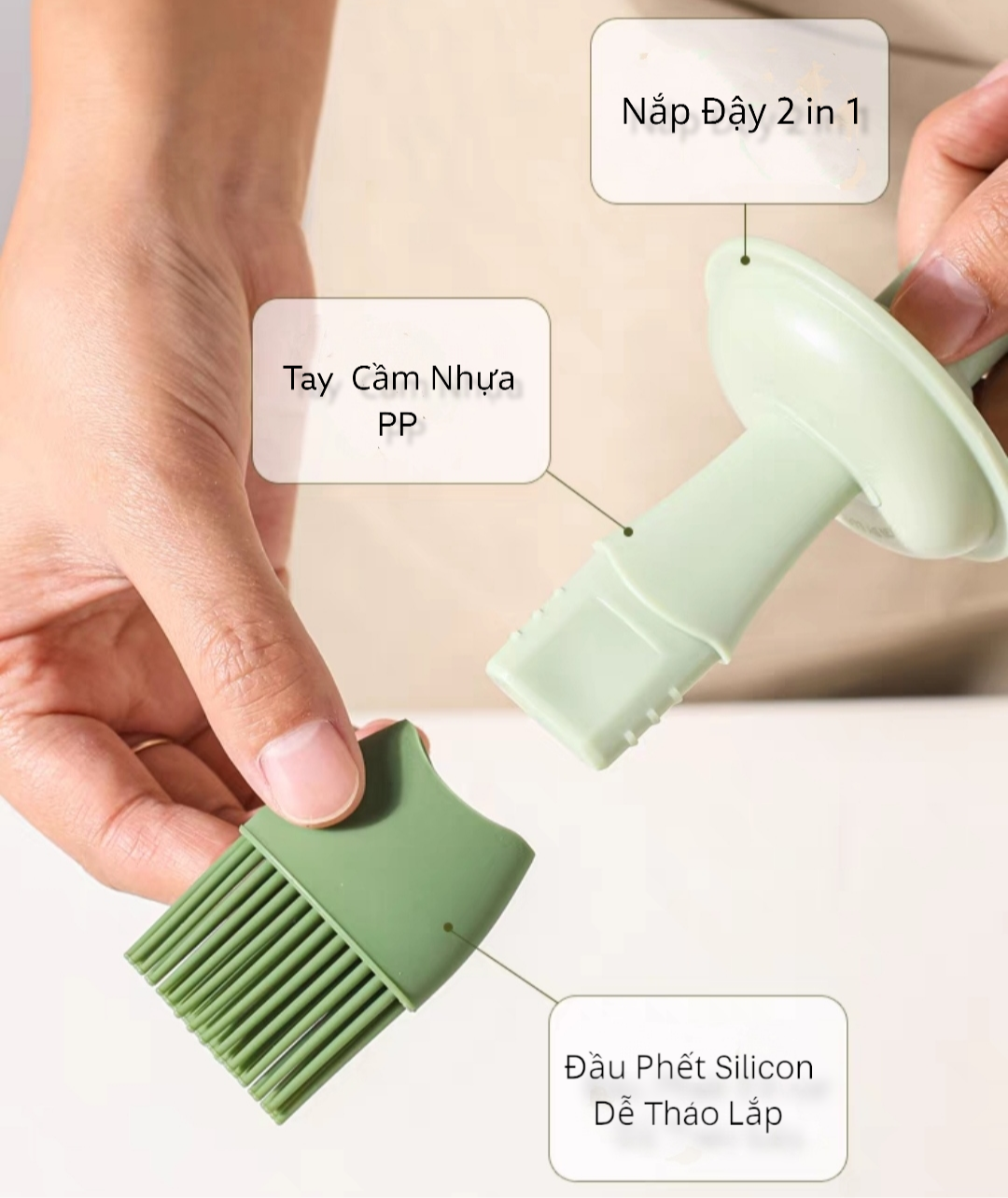Bộ Chổi quét đồ dầu ăn, đồ nướng 2 in 1 Dành cho Nhà Hàng Nhà bếp Quán Ăn
