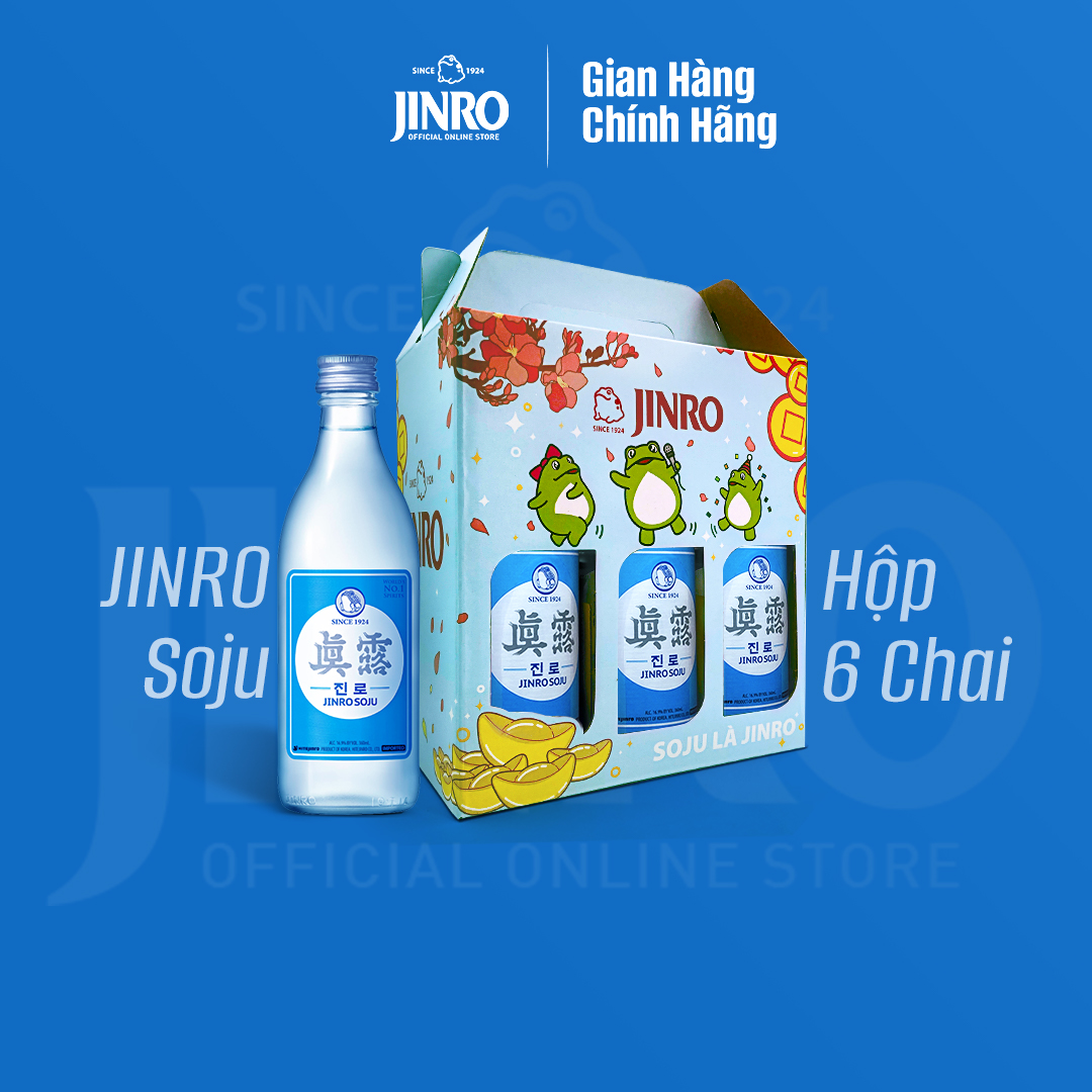 [CHÍNH HÃNG] Soju Hàn Quốc JINRO IS BACK - Combo 6 chai