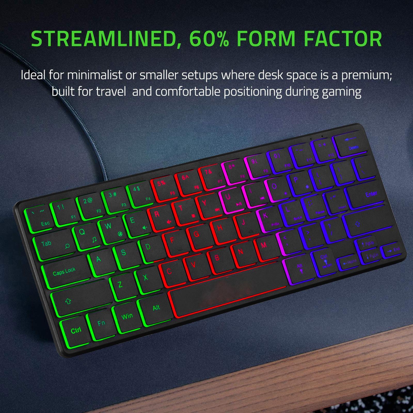 Gaming Keyboard Mini Compact USB Illuminated Windows