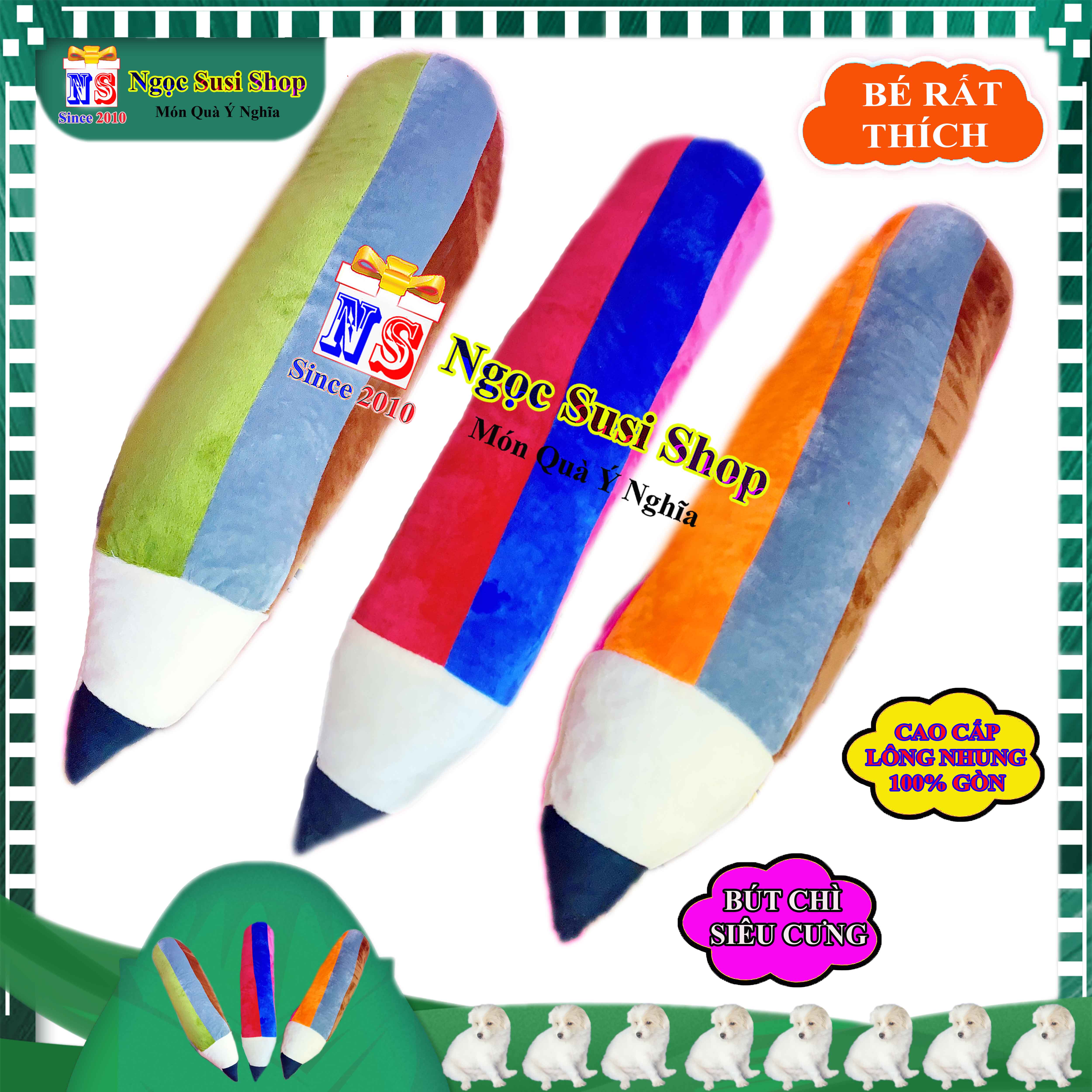 GẤU BÔNG CÂY BÚT CHÌ SIÊU MỀM MỊN DÀNH CHO BÉ ÔM NGỦ - THÚ BÔNG HÌNH CÂY BÚT CHÌ HÀNG ĐỘC