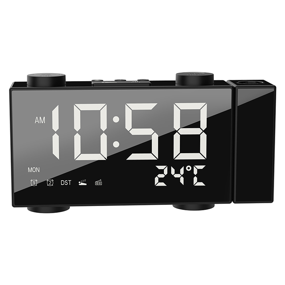 Đồng hồ báo thức kỹ thuật số đa năng có màng LCD hiển thị thời gian , dự báo thời tiết
