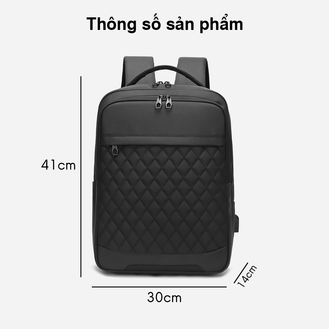 Balo Nam Nữ MENDO -balo đựng máy tính, laptop có sạc USB phong cách hàn quốc- B8052