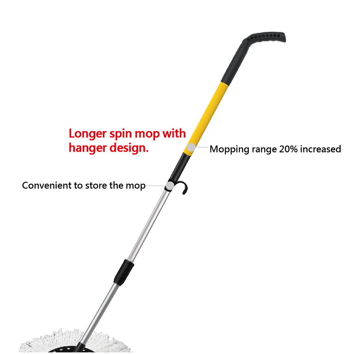 1 CÂY LAU NHÀ CÔNG NGHIỆP 360 OMEGA MOP PLUS + 1 BÔNG LAU NHẬP KHẨU ĐÀI LOAN