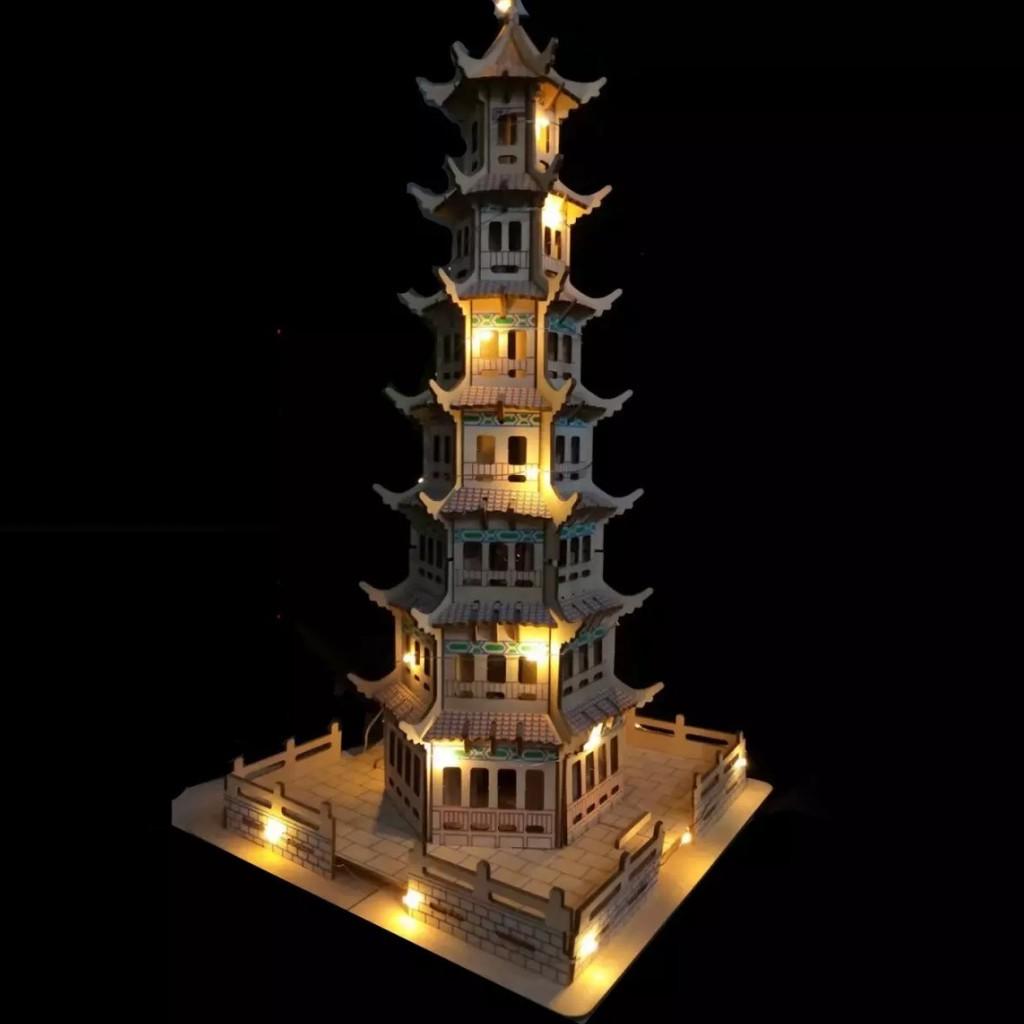 Đồ chơi lắp ghép bằng gỗ mô hình 3D - Tháp Lôi Phong
