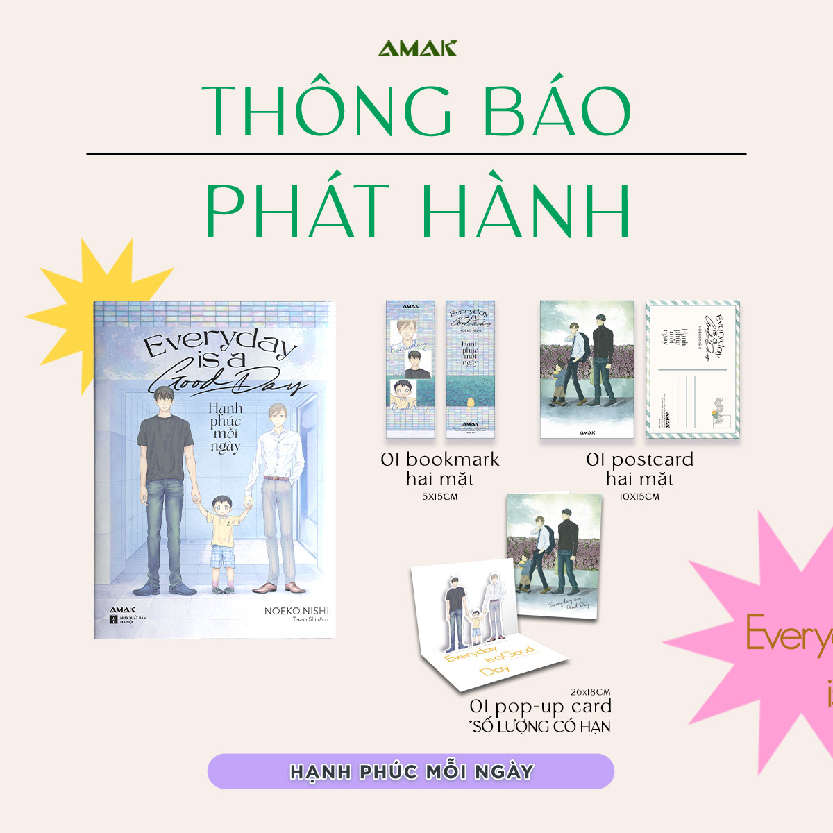 [Manga] Everyday Is A Good Day - Hạnh Phúc Mỗi Ngày - Noeko Nishi