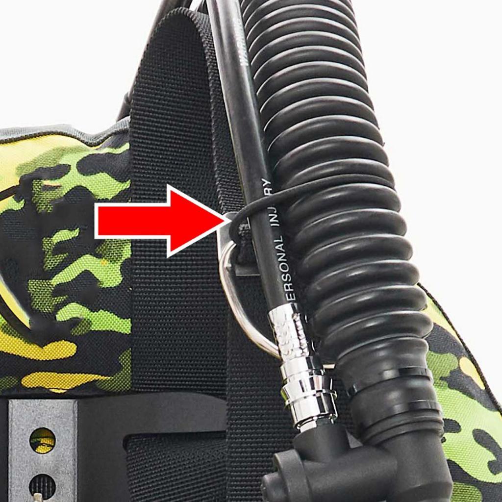 2-5pack 2pcs Tech Scuba Diving Backplate Snorkel Keeper BCD Hose Pipe Retainer