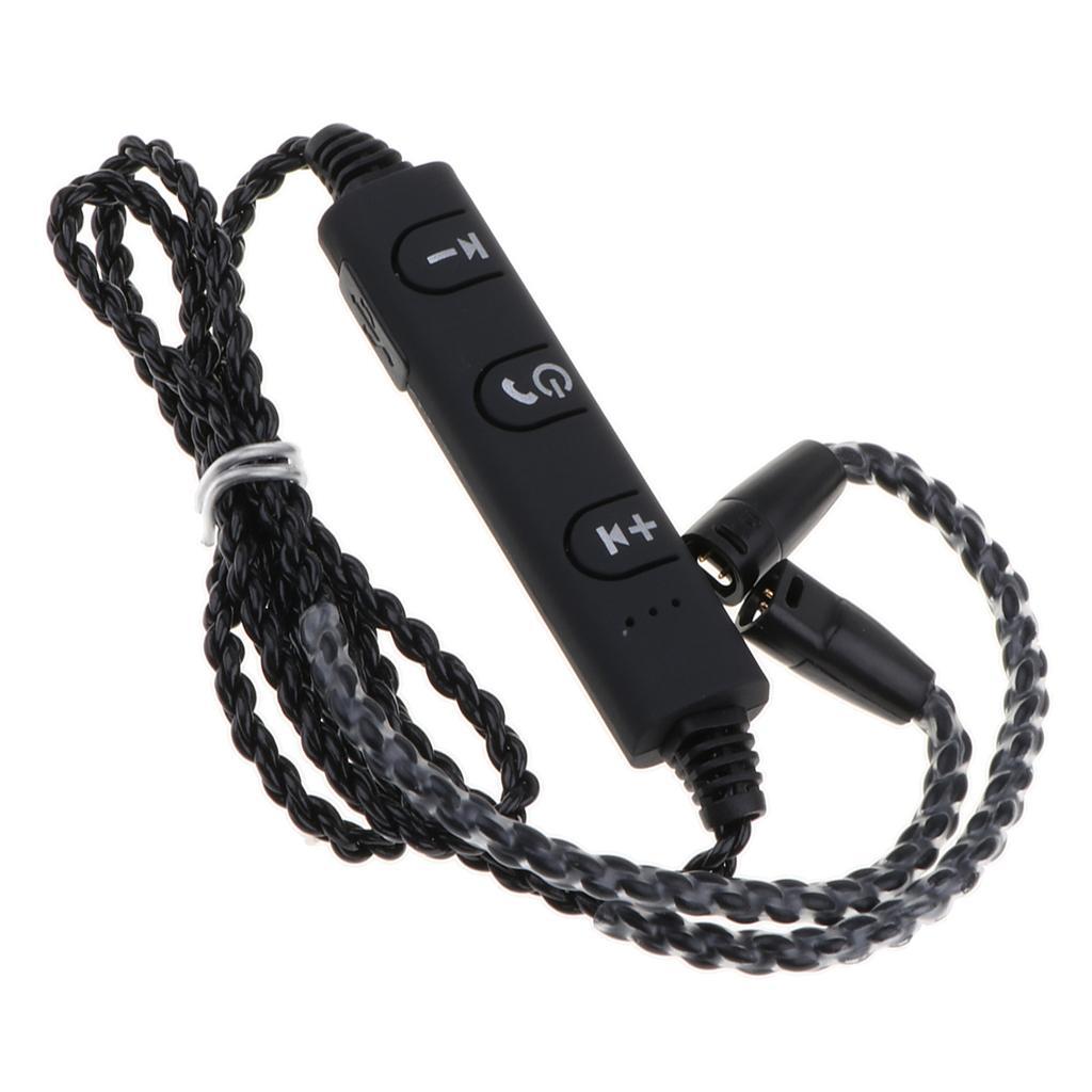 2-3pack Bluetooth Adapter Upgrade Cable for Sennheiser IE8 IE80 IE8i IE80S Black