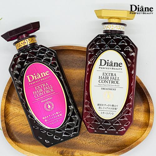 Dầu Gội Kích Thích Mọc Tóc Moist Diane Extra Hair Fall Control 450ml Phục Hồi và Kiểm Soát Tóc Rụng số 1 Nhật Bản