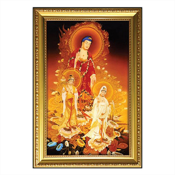 Tranh Tây Phương Tam Thánh W614