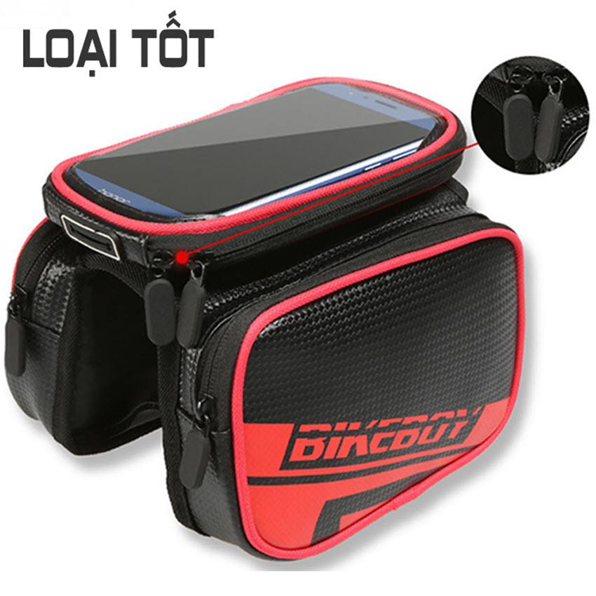 Túi treo sườn xe đạp - túi treo xe đạp cảm ứng vừa điện thoại 6.6 inch chống thấm nước tiện dụng