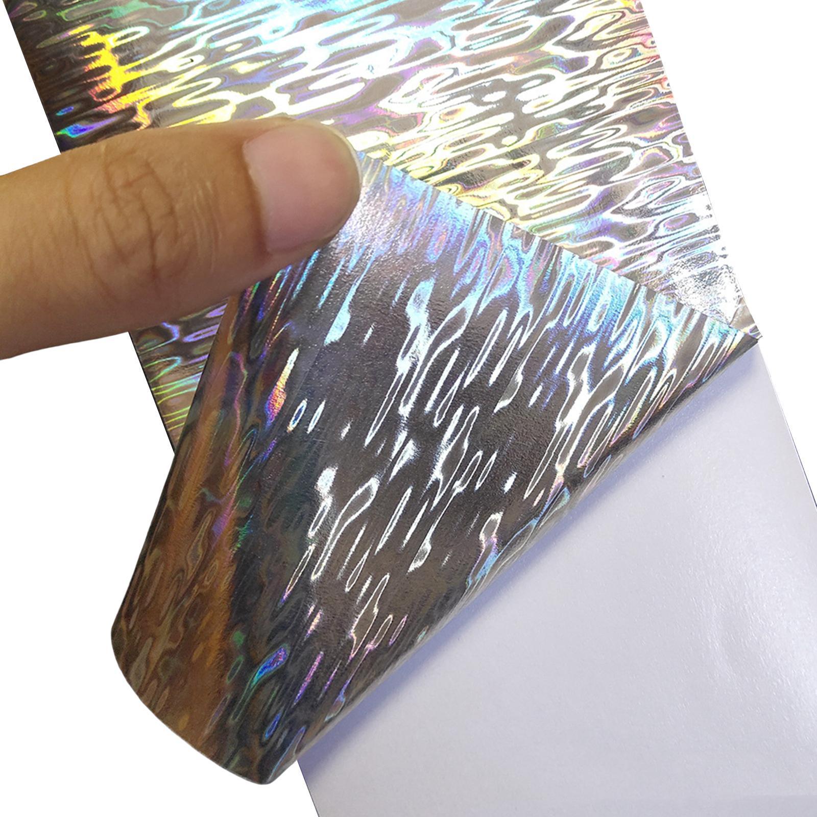 18x Fishing Sticker Paper Flasher Self-Adhesive Holographic Flashing Tape