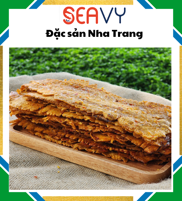 Đặc Sản Nha Trang -Mực Cán Tẩm Gia Vị Nha Trang Loại Dày Cơm, Dai, Cay Nhẹ, Seavy Gói 100 gram
