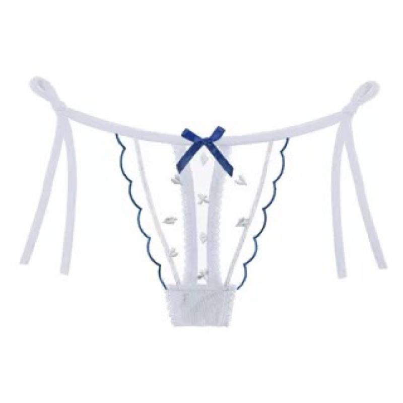 QL2246 Quần Lót Gắn Nơ Thêu Trái Tim Dễ Thương - Buộc Vạt Hông Dễ Điều Chỉnh - Nội Y Sexy