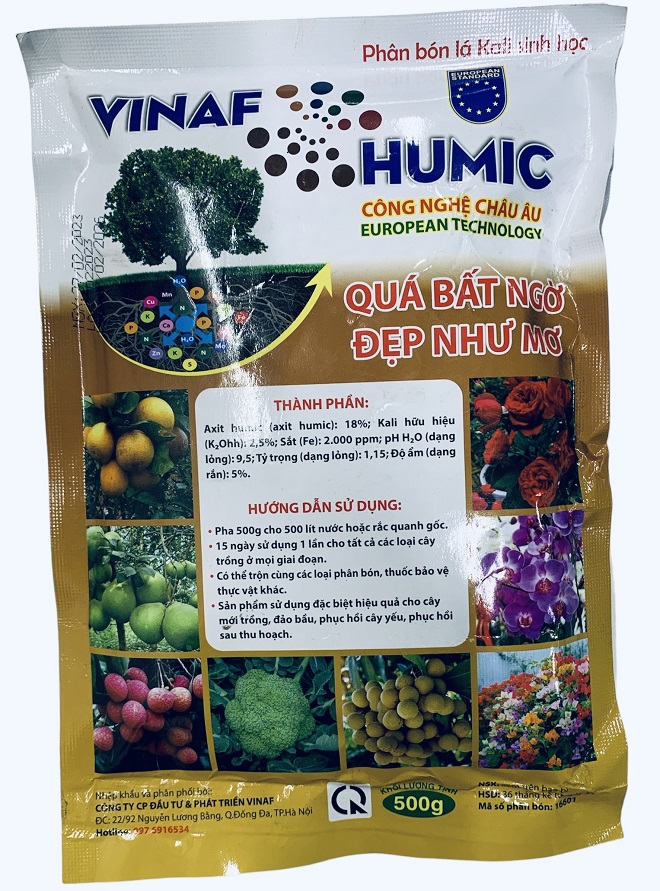 Phân Bón HUMIC Châu Âu Kích Ra Rễ Cực Mạnh, Chống Ngẹn Rễ, Phục Hồi Rễ Hư Hại - Gói 500Gr