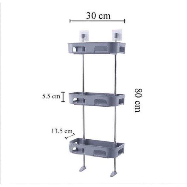 Kệ Nhà Tắm Kệ Để Đồ Phòng-Tắm Kệ Nhà Vệ Sinh Toilet-Kệ Để Bồn Cầu 3Tầng-Kệ Để Đồ Sau Toilet-Nhà Tắm 2- 3 Tầng