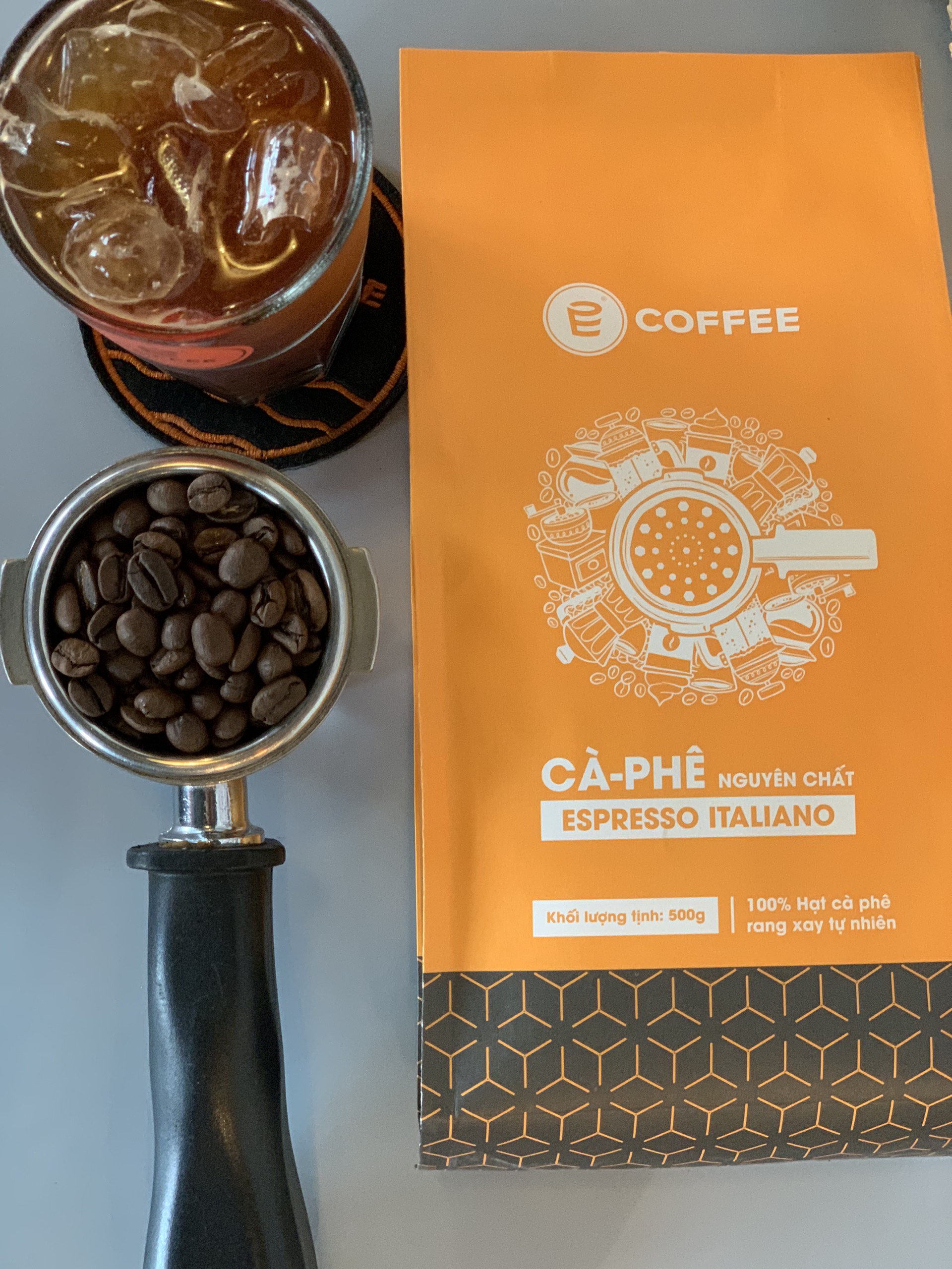 Cà phê E-COFFEE ESPRESSO ITALIANO (500 gram)