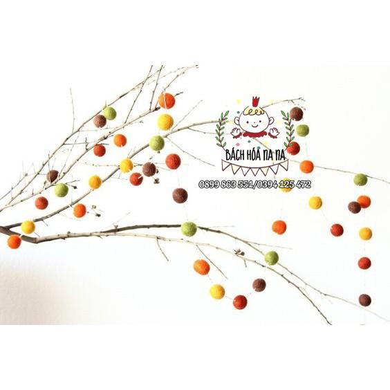 Combo pompom trang trí nhà cửa, tiệc sinh nhật, trang trí noel, phụ kiện trang sức -bách hóa na na