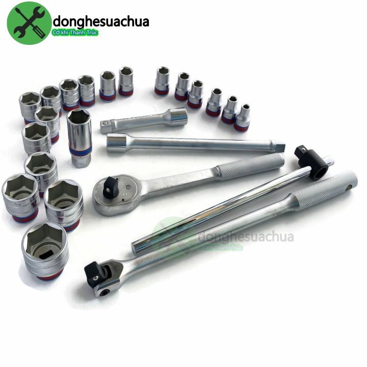 Bộ tuýp hệ inch 1/2 Kingtony 4526SR loại 6 cạnh 24 chi tiết