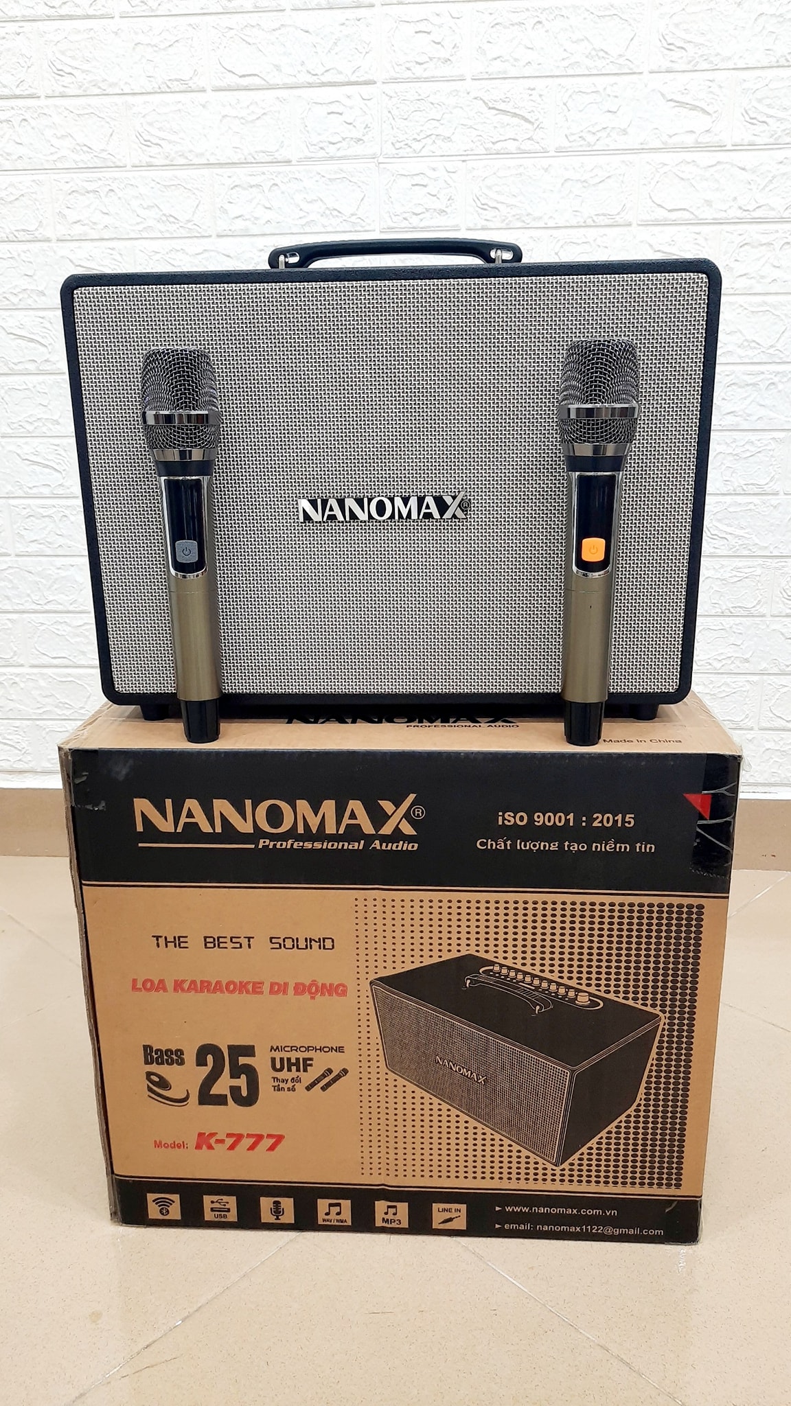 Loa karaoke di động Nanomax K777 - Hàng chính hãng