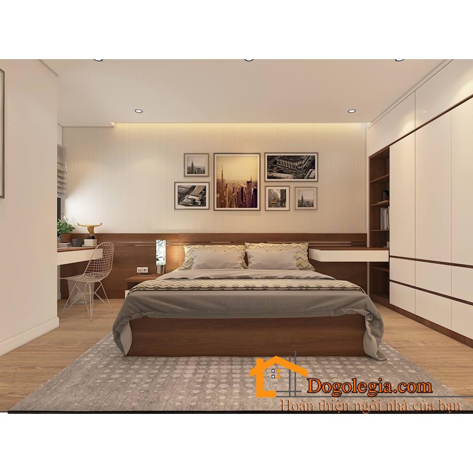 Bộ Giường Tủ Đẹp Cho Phòng Ngủ Rộng LG-BPN046