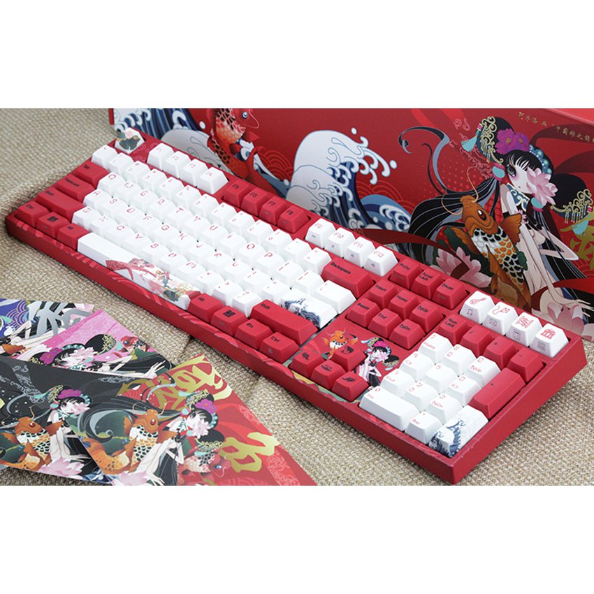 Bàn phím cơ Varmilo VA108M Koi Mechanical Cherry Switch - Hàng Chính Hãng