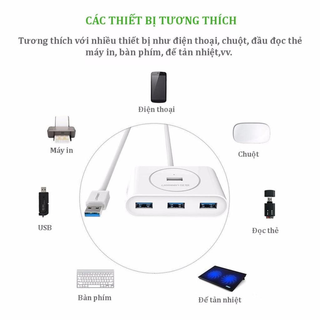 Hình ảnh Hub USB 3.0 4 cổng tốc độ 5Gbps UGREEN CR113 - Hàng chính hãng