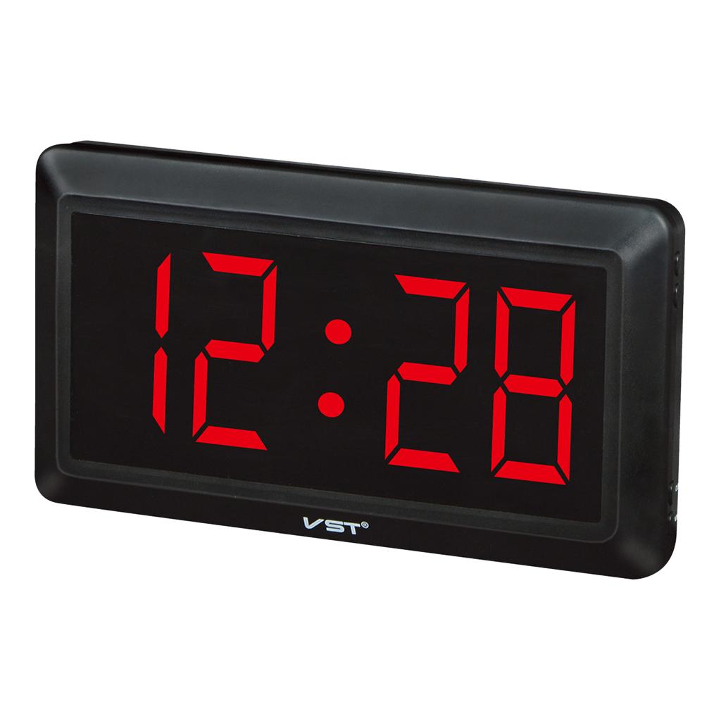 4'' Large LED Display Double Use Electronic Digital Time Desk Clock Wall Clocks 24 Hour Display