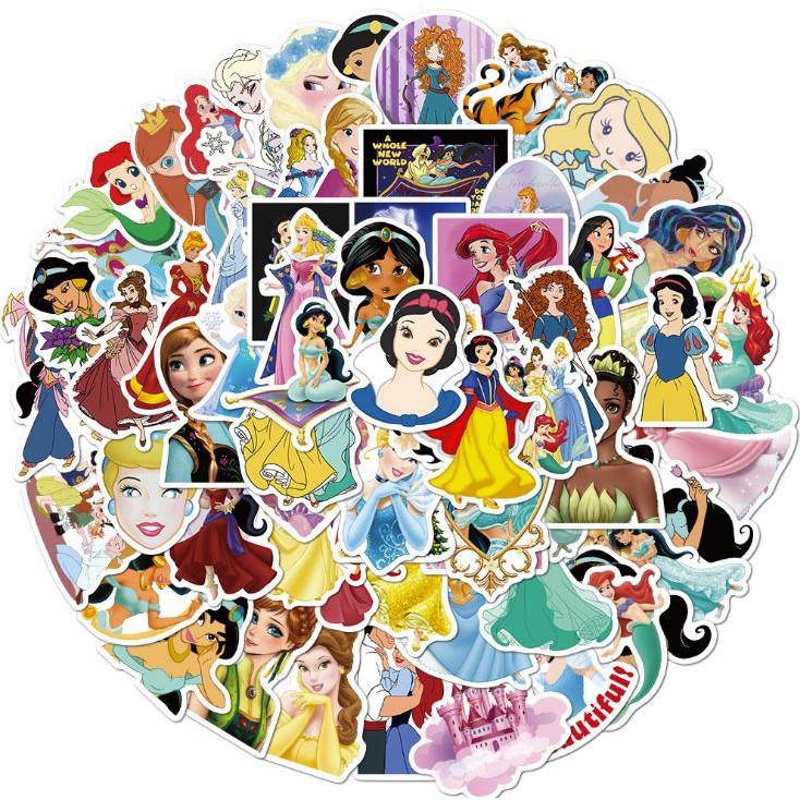 Sticker dán cao cấp CHỦ ĐÊ CÔNG CHÚA Cực COOL ms#112