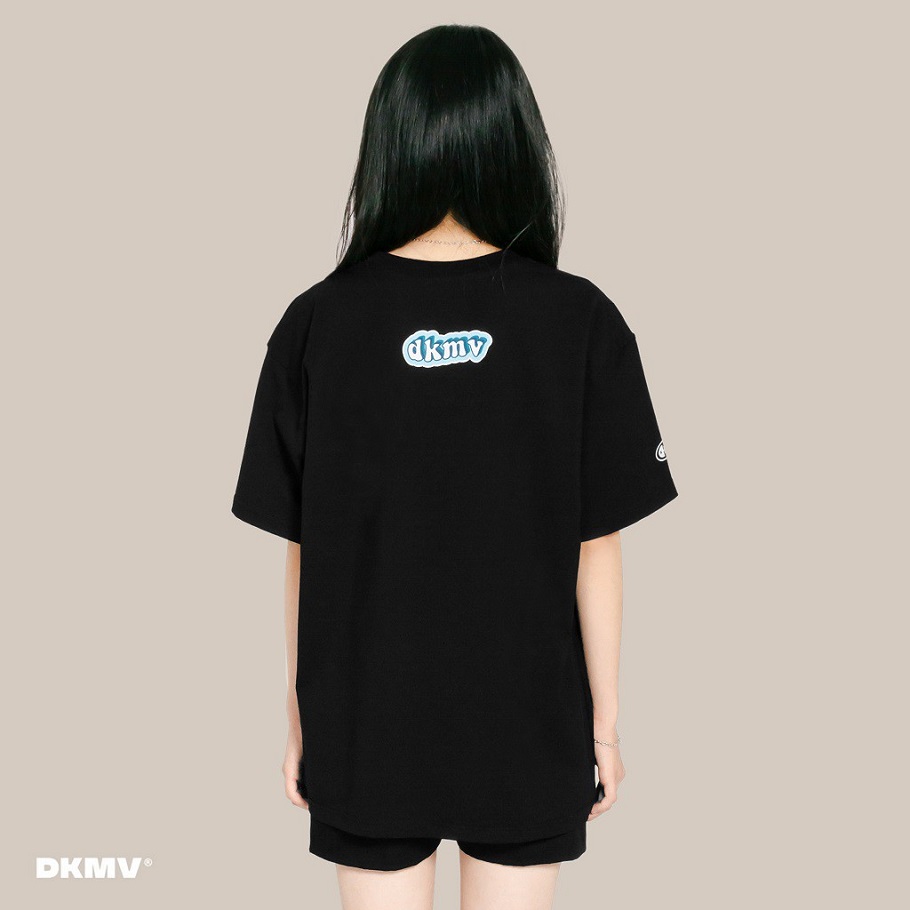 Áo thun nữ form rộng màu đen | DKMV Tee Azure-Black