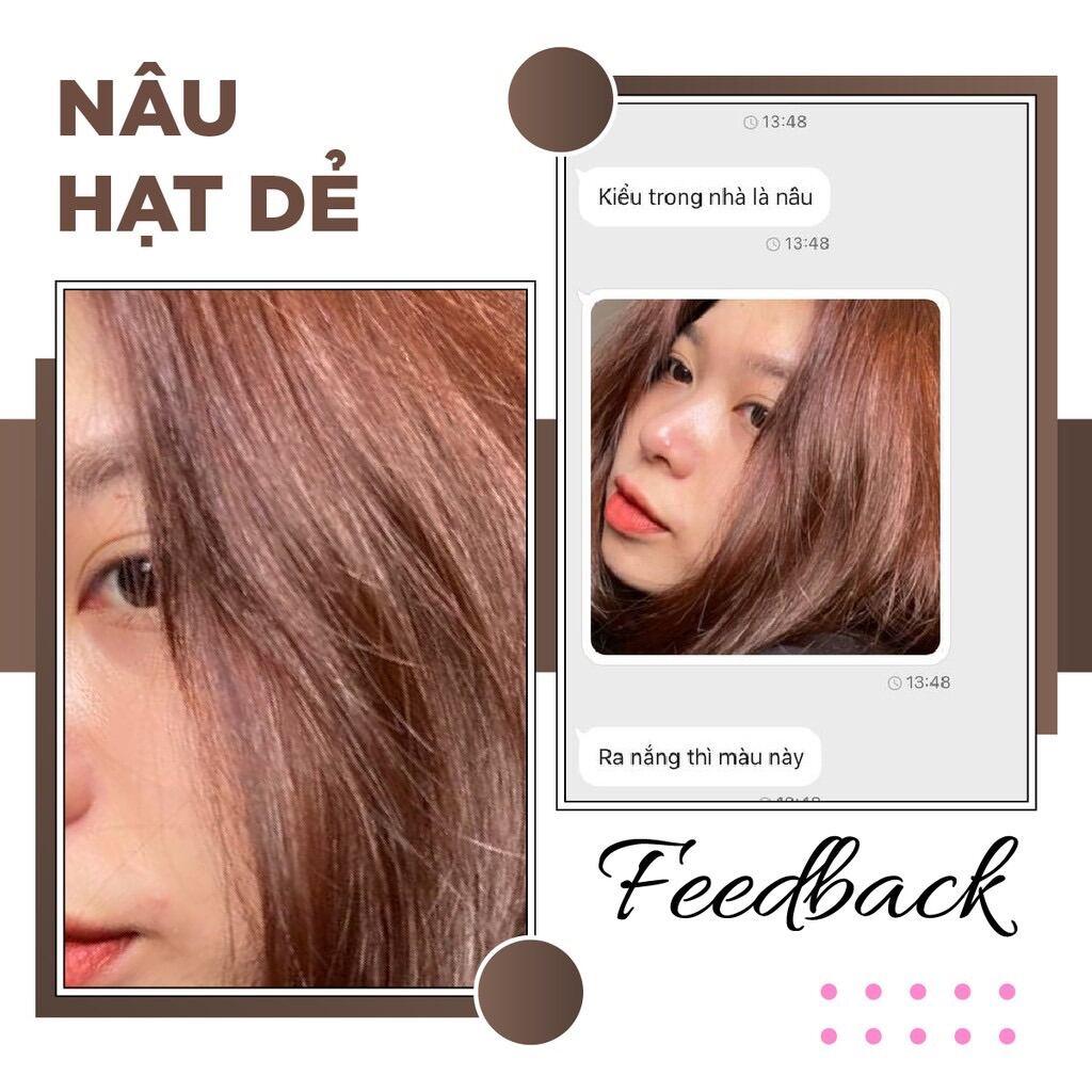 Thuốc Nhuộm Tóc Màu NÂU HẠT DẺ Không Tẩy